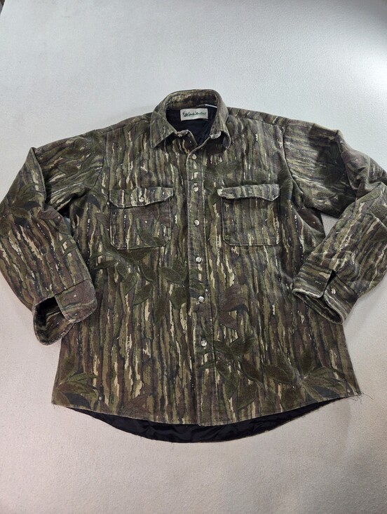 Gander Mountain Other - Vintage Gander Mountain Camo Quilt Lined Shirt Jacket USA Made Large